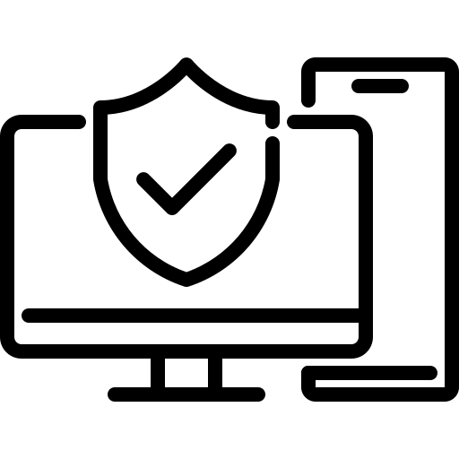 icono ordenador seguro